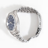 1974 Vintage Rolex Datejust Blue Dial Ref. 1601 in 14k White Gold & Stainless Steel (# 15073)