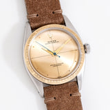 1957 Vintage Rolex Zephyr Ref. 6582 14k Yellow Gold & Stainless Steel Watch (# 15905)