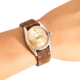 1957 Vintage Rolex Zephyr Ref. 6582 14k Yellow Gold & Stainless Steel Watch (# 15905)