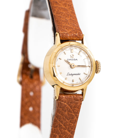 1965 Vintage Omega Ladymatic Ref. SS-5299 14k Yellow Gold Filled Watch(# 14251)