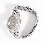 1971 Vintage Rolex Datejust Sigma Linen Dial Ref. 1601 14k White Gold & Stainless Steel Watch ( #15906)