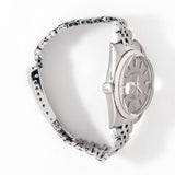 1971 Vintage Rolex Datejust Sigma Linen Dial Ref. 1601 14k White Gold & Stainless Steel Watch ( #15906)