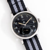 1943 Vintage IWC "Dirty Dozen" RAF British Military WWII Era Ref. M14003 Stainless Steel Watch (# 15075)