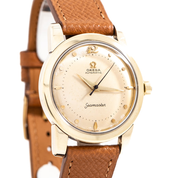 1953 Vintage Omega Seamaster Ref. C2577-3SC in 14k Yellow Gold Shell over Stainless Steel (# 14252)