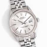 1969 Vintage Rolex Datejust Ref. 1601 in 14k White Gold & Stainless Steel (# 15113)