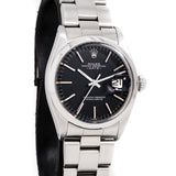1974 Vintage Rolex Oyster Perpetual Date Ref. 1500 Stainless Steel Watch (# 15909)