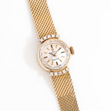 1970 Vintage Omega Ladymatic in 14k Yellow Gold with Diamonds (# 15083)