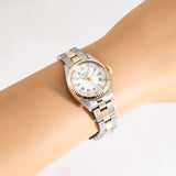 vintage rolex ladies date two tone ww, wrist shot close up
