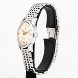 Vintage Omega Seamaster calendar ww with bracelet, side of the case with better crown view