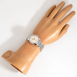Vintage Omega Seamaster calendar ww with bracelet, wrist shot overview
