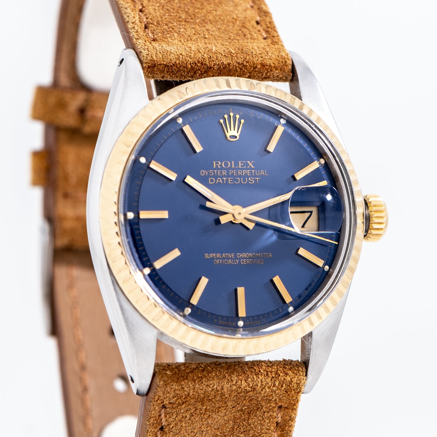 Have en picnic Playful brevpapir 1968 Vintage Rolex Datejust Reference 1601 Two Tone in 18K Yellow Gold –  Second Time Around Watch Company