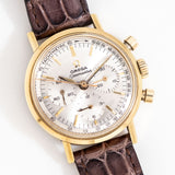 1967 Vintage Omega Seamaster Ref. 145.005-67 Three-Register Chronograph 18k Yellow Gold Plated Stainless Steel Watch ( #15935)