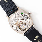 1927 Vintage Illinois Cushion-Shaped 14K White Gold Filled Watch (# 15937)