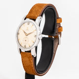 vintage automatic jumbo ww, side of the case with crown view