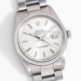1980s rolex datejust ww, on its back