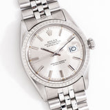 vintage rolex datejust ww, on its back