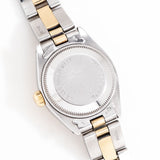 vintage rolex date automatic two tone ww, case back
