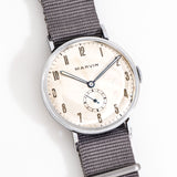 1950's Vintage Marvin Oversized 39mm Stainless Steel Watch  (# 15117)