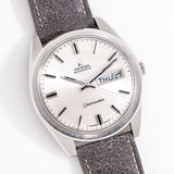 vintage omega seamaster day date ww, on its back