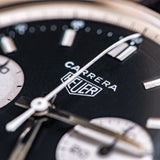 1960's Vintage Heuer Carrera Ref. 7753NS Two-Register Chronograph in Stainless Steel (# 14678)