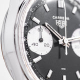 1960's Vintage Heuer Carrera Ref. 7753NS Two-Register Chronograph in Stainless Steel (# 14678)