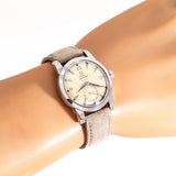 Vintage Omega Seamaster ww, wrist shot close up