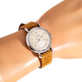 1950's Vintage LeCoultre Triple Date Stainless Steel Watch (# 15963)