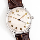 vintage omega ss ww, on its back