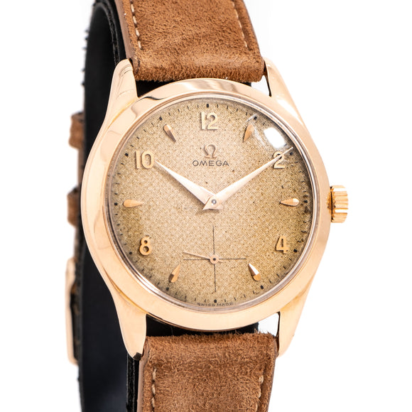 1951 Vintage Omega Oversized Ref. 2619 in Solid 18k Rose Gold (# 15129)