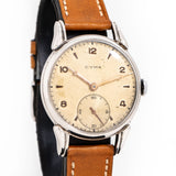1940's Vintage Cyma Jumbo Cal. 586 Stainless Steel Watch (# 15975)