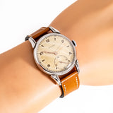 1940's Vintage Cyma Jumbo Cal. 586 Stainless Steel Watch (# 15975)