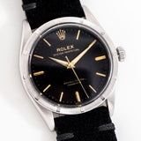 vintage rolex oyster perpetual ww, on its back