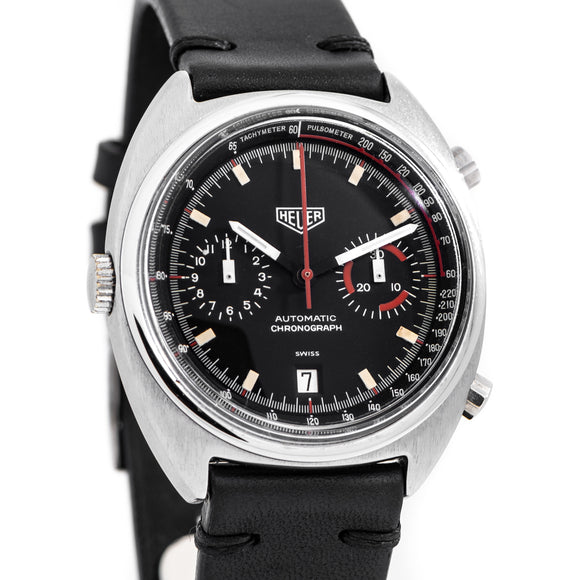 1980's Vintage Heuer Monza Ref. 150.501 Two-Register Chronograph in Stainless Steel (# 14306)