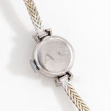 1960's Vintage Ladies Rolex Precision Ref. 28 Solid 18k White Gold Diamond Studded Watch (# 15979)