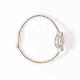 1960's Vintage Ladies Rolex Precision Ref. 28 Solid 18k White Gold Diamond Studded Watch (# 15979)
