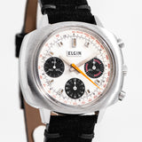 1960's Vintage Elgin Ref. 7452 Three-Register Chronograph in Stainless Steel (# 14307)