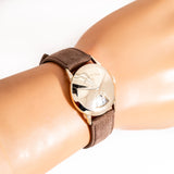 vintage elgin jump hour ww, wrist shot close up