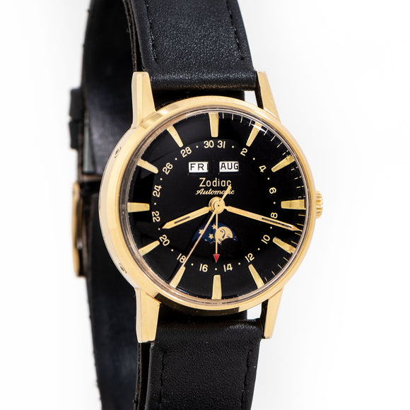 1980's Ladies Vintage Titus 18k Yellow Gold Plated Steel Watch