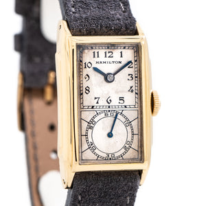 1942 Vintage Hamilton Seckron Doctor's Watch in 14k Yellow Gold Filled (# 14312)