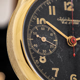 1941 Vintage Jules Jurgensen Two-Register Chronograph in Solid 14k Yellow Gold (# 14315)