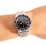 1970 Vintage Rolex GMT-MASTER Ref. 1675 "Nipple Dial" in 14k Yellow Gold & Stainless Steel (#15148)