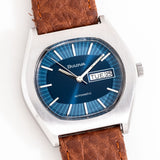 1972 Vintage Bulova Day Date Automatic Ref. 7211 Stainless Steel Watch (# 15992)