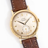 1953 Vintage Rolex Cosmopolitan Ref. 4325 Chronometer Solid 18k Yellow Gold Watch (# 15149)