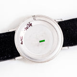 1960's Vintage LeCoultre Diamond Mystery Dial Ref. 182 Solid 14k White Gold Watch (# 15993)