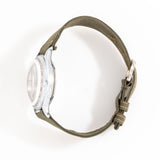 1945 Vintage Bulova WWII Military, Nickel Plated Base Metal, Stainless Steel Case Back Watch (# 15994)