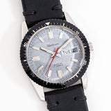 1970's Vintage Waltham Skin Diver Day-Date Ref. B-341 Stainless Steel Watch (# 15995)