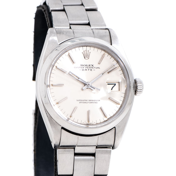 1960 Vintage Rolex Oyster Perpetual Date Ref. 1500 Watch in Stainless Steel (# 15152)