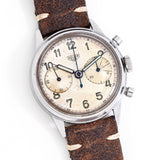 1940's Vintage Heuer Oversized Chronograph Ref. 2924 Stainless Steel Watch (# 15153)