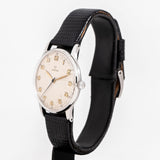 vintage omega ww, side of the case with crown view