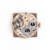 1935 Vintage Rolex Square Shaped Chronometer Ref. 3777 in Solid 14k Rose Gold (# 16000)